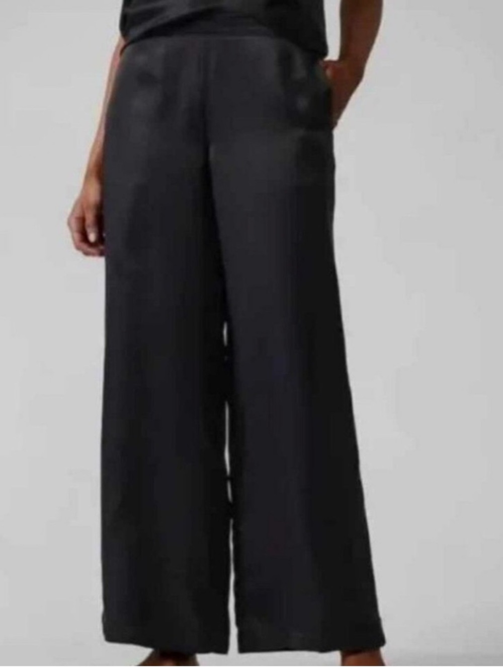 Athleta Calm Cool Lounge Sleep Pants Black Size Large